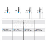 Diamond Bur, Sloped Soulder (Taper) #294