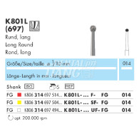 Z-Cut (Zirconia Diamond Point FG) #K801L