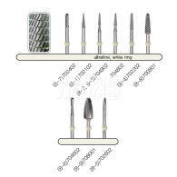 Denture Bur #Ultrafine (White Ring)