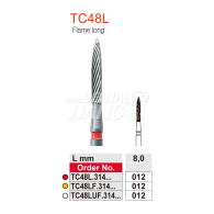 Precisa Bur #TC48L (Flame Long)